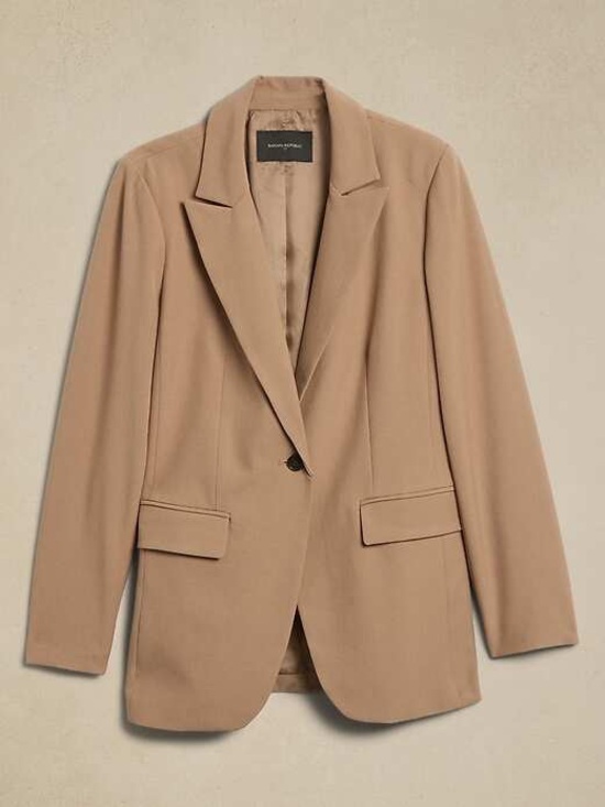 Banana Republic Jackets & Blazers - Banana Republic Tan Single-Button Blazer